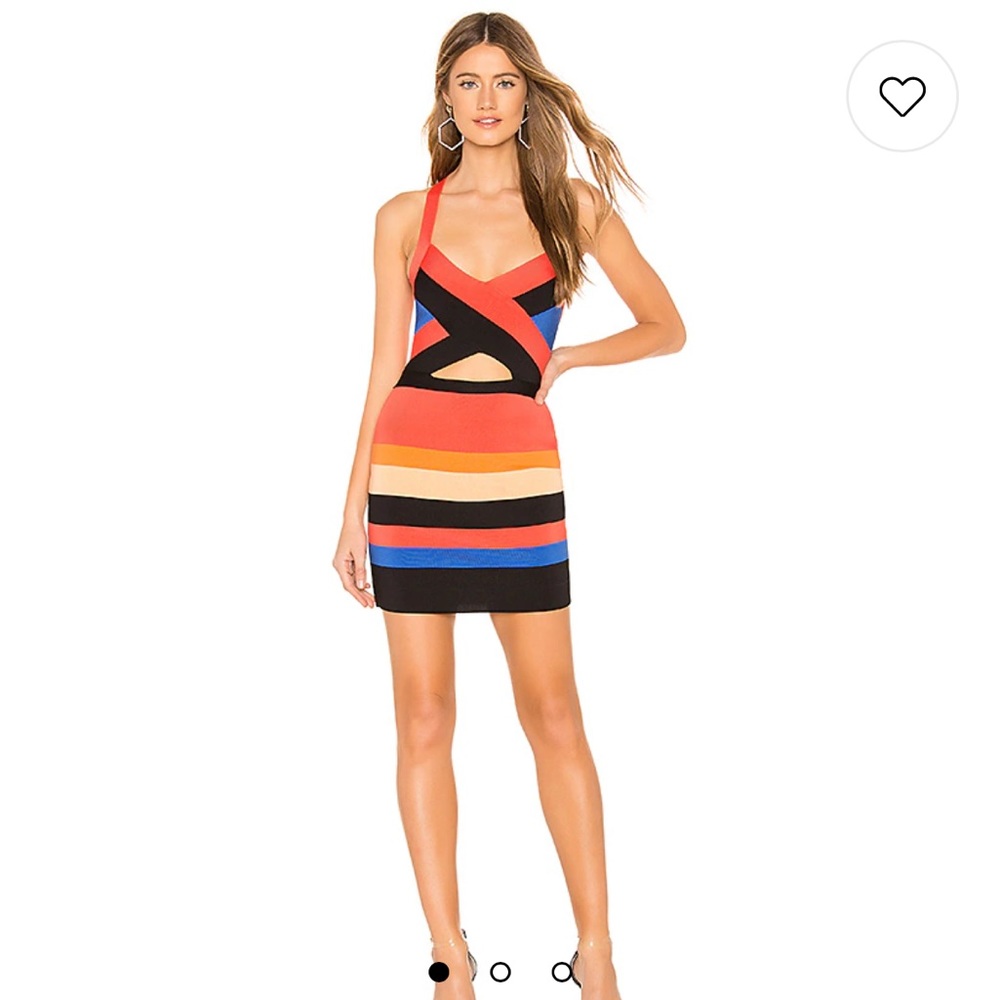 Revolve NBD X Naven Robyn Dress multicolored striped LIKE NEW
